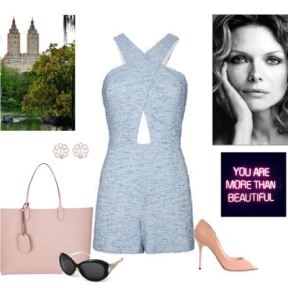 Jay Godfrey blue romper, US0 - Picture 1 of 10